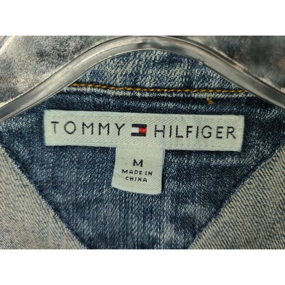 Vintage Tommy Hilfiger blue denim jacket blazer - medium - Picture 3 of 7